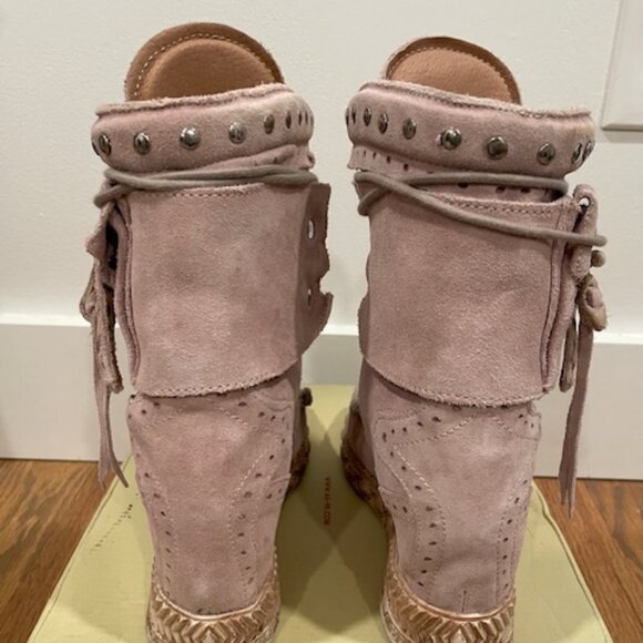 **SOLD**El Vaquero Light Pink Nikila Suede boots EU36 (Will fit US size 6-6.5) - Picture 5 of 9